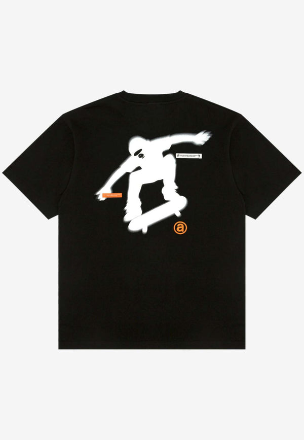 AAPE Printed Logo T-shirt Black AAPTEM1567XXNBLACK