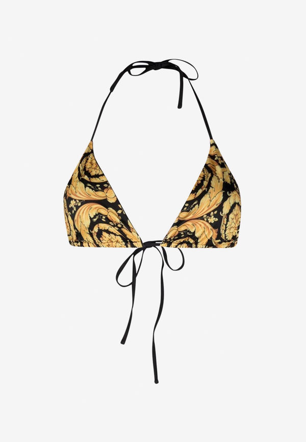 Versace Barocco Print Bikini Top ABD05026 A235870 A7900 Multicolor