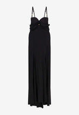 Elisabetta Franchi Stretch Viscose Maxi Dress Black ABR0851E2_110