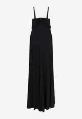 Elisabetta Franchi Stretch Viscose Maxi Dress Black ABR0851E2_110