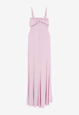 Elisabetta Franchi Stretch Viscose Maxi Dress Pink ABR0851E2_544