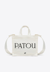 Patou Logo Embroidered Shoulder Bag White AC0440076CO/O_PATOU-001W