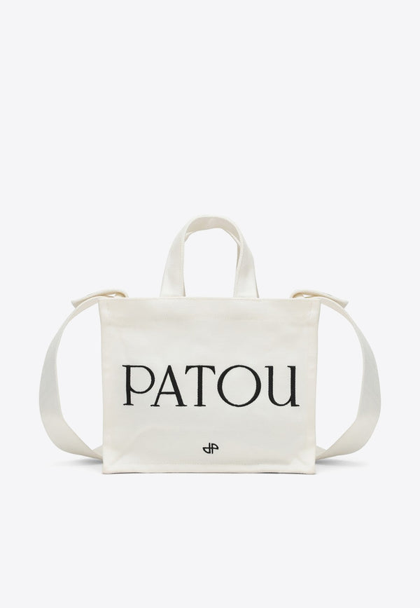 Patou Logo Embroidered Shoulder Bag White AC0440076CO/O_PATOU-001W