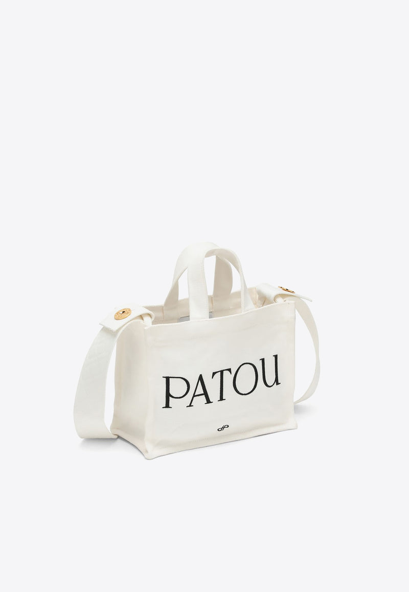 Patou Logo Embroidered Shoulder Bag White AC0440076CO/O_PATOU-001W