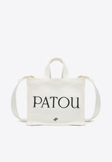 Patou Logo Embroidered Shoulder Bag White AC0440076CO/O_PATOU-001W