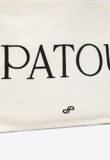 Patou Logo Embroidered Shoulder Bag White AC0440076CO/O_PATOU-001W