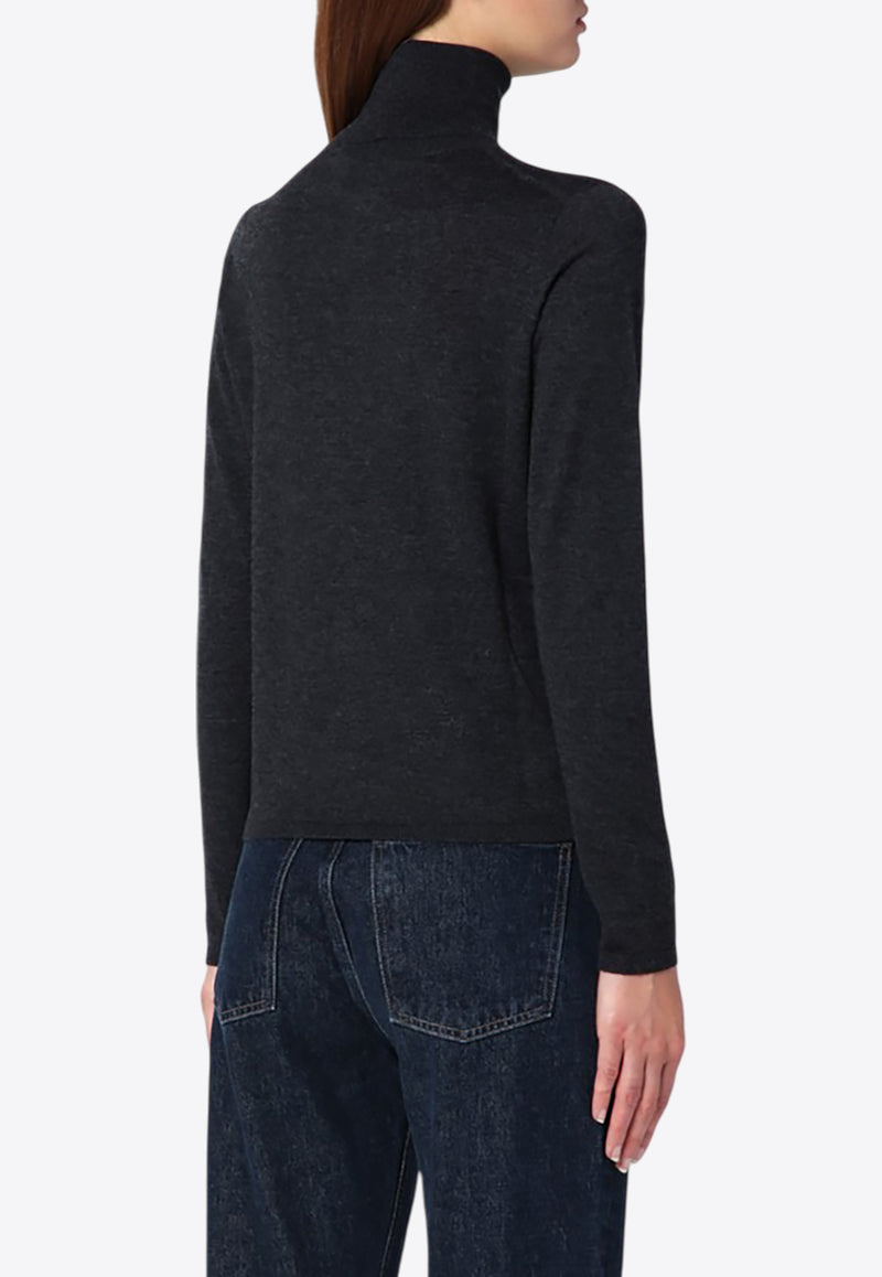 Max Mara Adda Cashmere High-Neck Sweater Gray ADDACO/P_MAXM-008