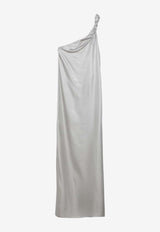 Loulou Studio Adela Silk Midi Dress  Metallic ADELASI/O_LOULO-SG