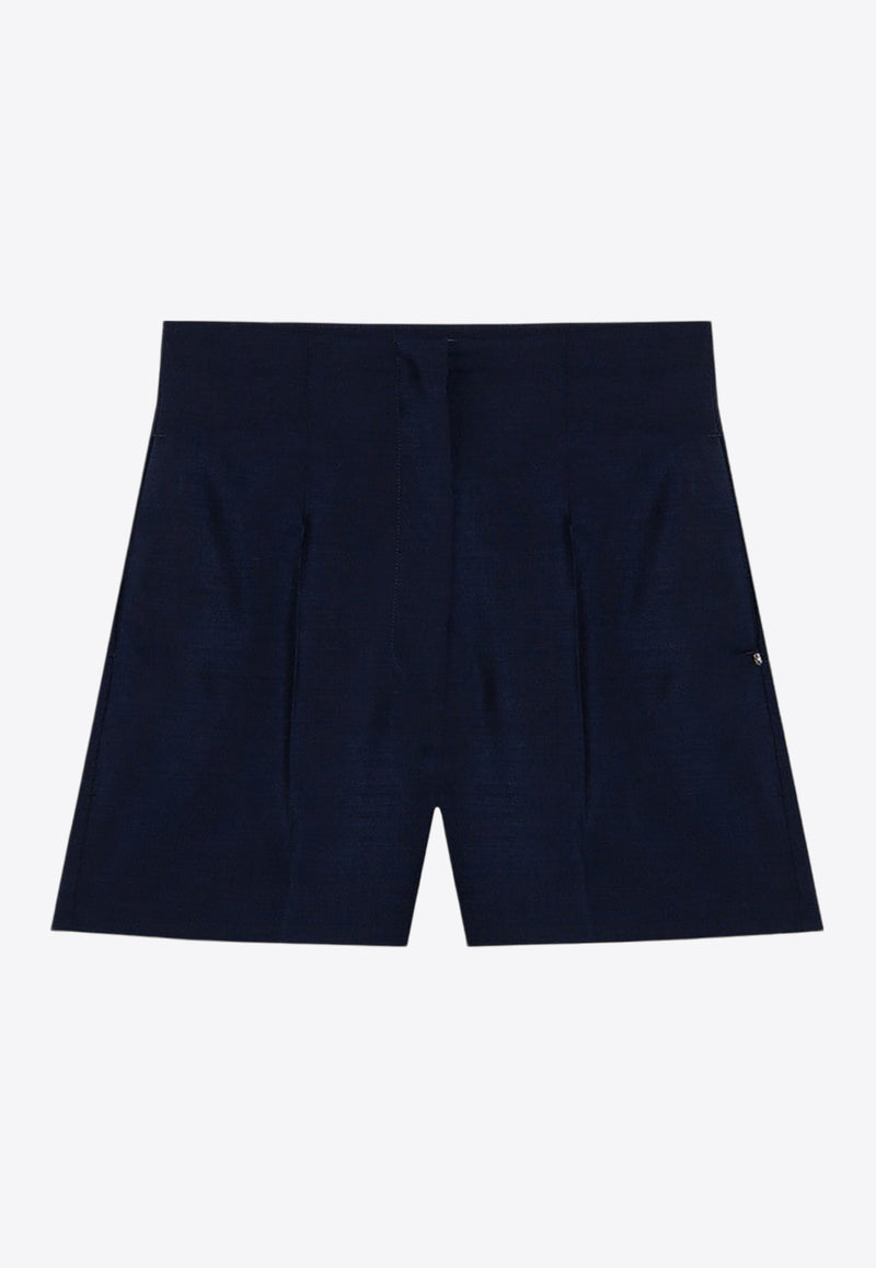 Sportmax Adorato Classic Wool-Blend Shorts Blue ADORATOVI/P_SPORM-003