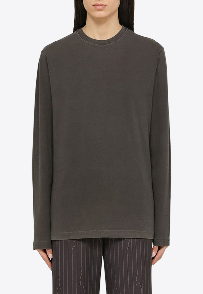 Sportmax Agguati Long-Sleeved T-shirt Black AGGUATICO/O_SPORM-005