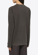 Sportmax Agguati Long-Sleeved T-shirt Black AGGUATICO/O_SPORM-005