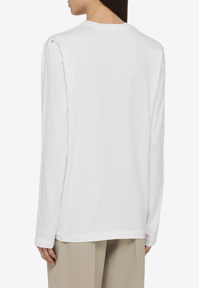 Sportmax Agguati Long-Sleeved T-shirt White AGGUATICO/O_SPORM-009