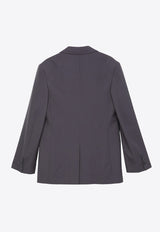 Acne Studios Single-Breasted Tailored Blazer Blue AH0252PL/O_ACNE-AUZ