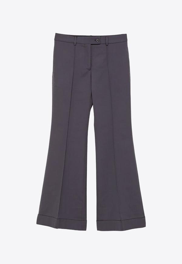 Acne Studios Tailored Flared Pants in Wool Blend Blue AK0684PL/O_ACNE-AUZ