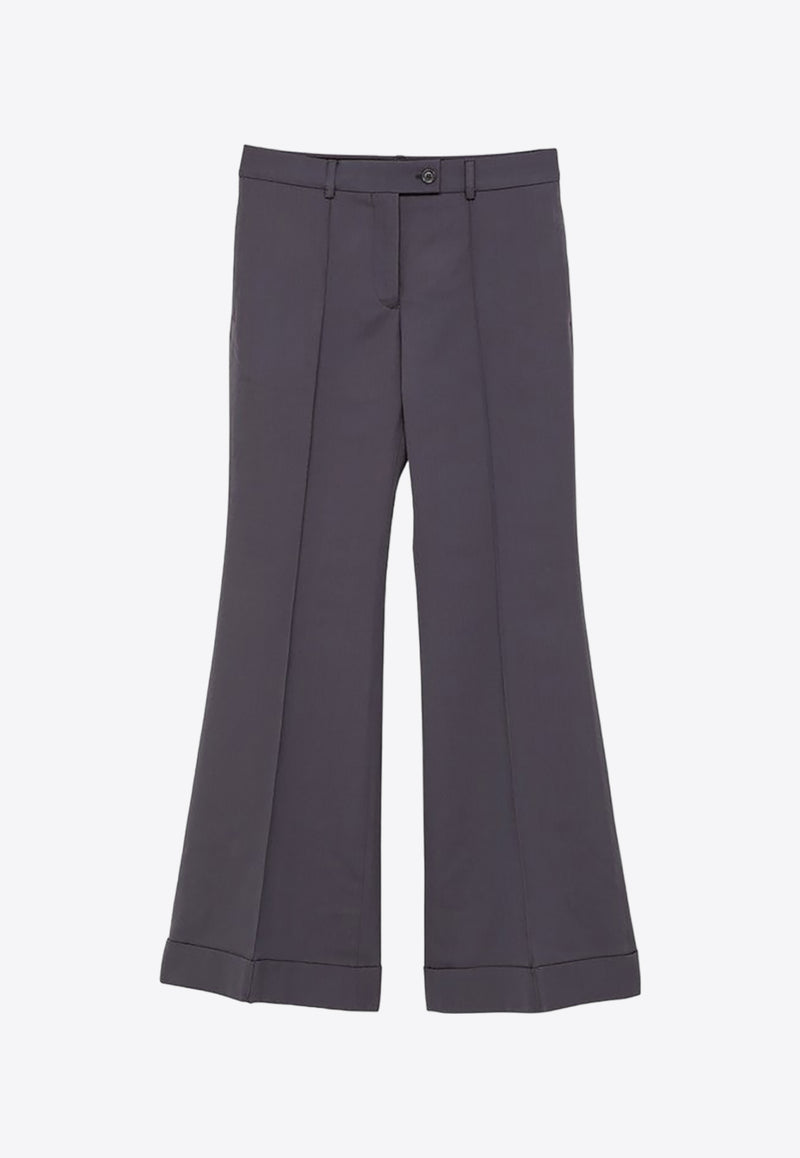 Acne Studios Tailored Flared Pants in Wool Blend Blue AK0684PL/O_ACNE-AUZ