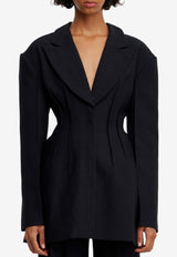 Acler Edrom Open Back Blazer Black AL2410031J-BLACKBLACK