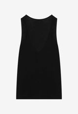 Loulou Studio U-neck Tank Top Black ALBIAVI/Q_LOULO-BLK