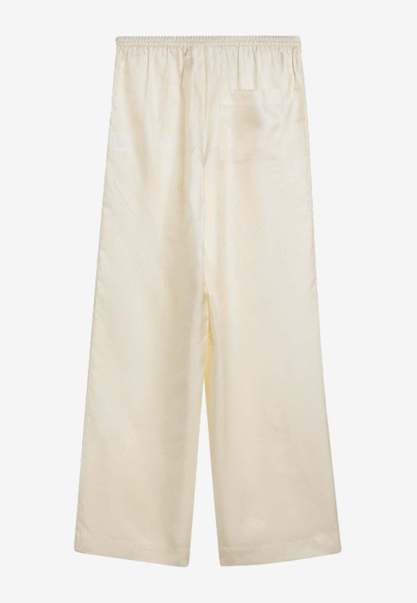 Loulou Studio Elasticated Wide-Leg Pants Ivory ALERASI/Q_LOULO-SV