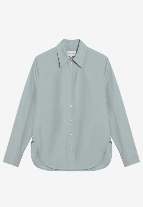 Loulou Studio Buttoned Basic Shirt Gray ALIMCO/Q_LOULO-MI