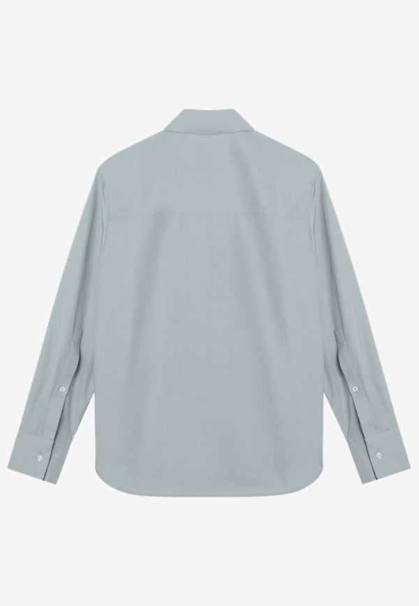 Loulou Studio Buttoned Basic Shirt Gray ALIMCO/Q_LOULO-MI