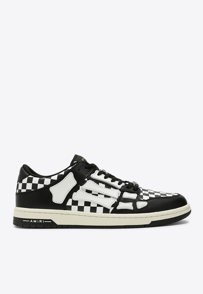 Amiri Skel Checkerboard Leather Sneakers Black AMFOSR1032LE/P_AMIRI-099