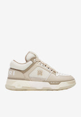 Amiri MA-1 Leather and Mesh Low-Top Sneakers AMFOSR1037BEIGE