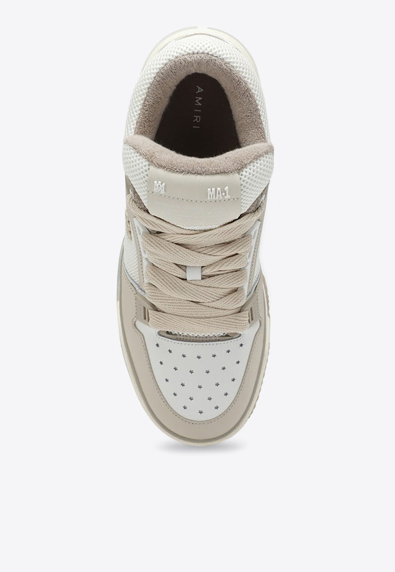 Amiri MA-1 Leather and Mesh Low-Top Sneakers Beige AMFOSR1037LE/P_AMIRI-157