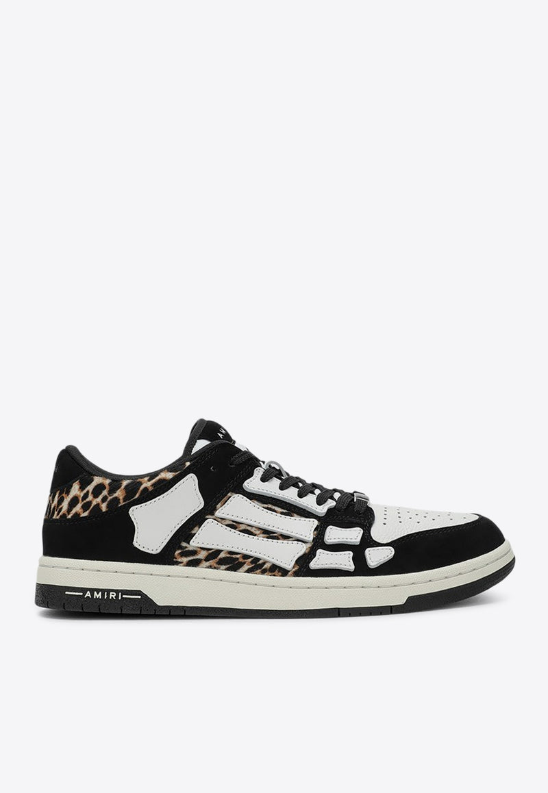 Amiri Skel Leopard Print Low-Top Sneakers Black AMFOSR1057LE/P_AMIRI-001