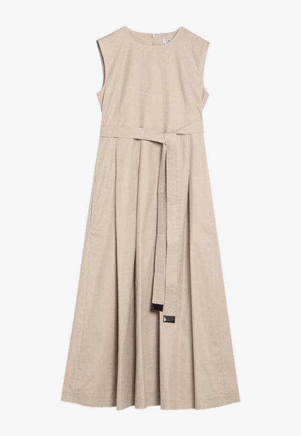 S Max Mara Belted Sleeveless Midi Dress AMINACO/Q_MAXS-001