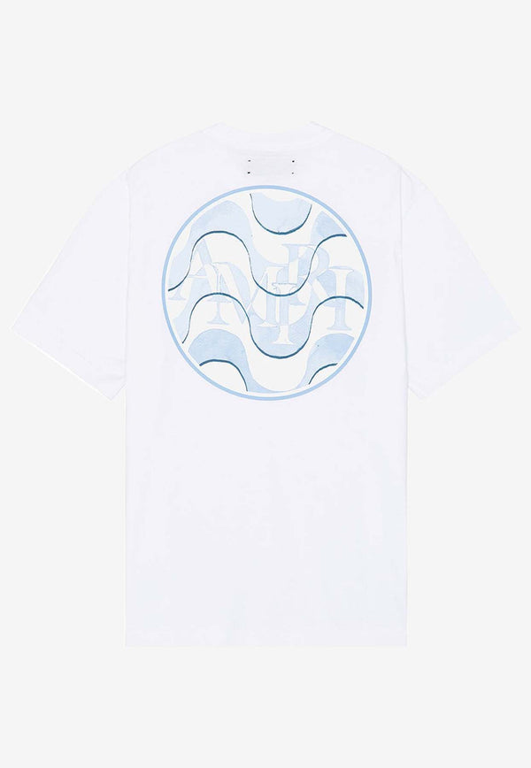 Amiri Staggered Wave T-shirt AMJYTE1057WHITE