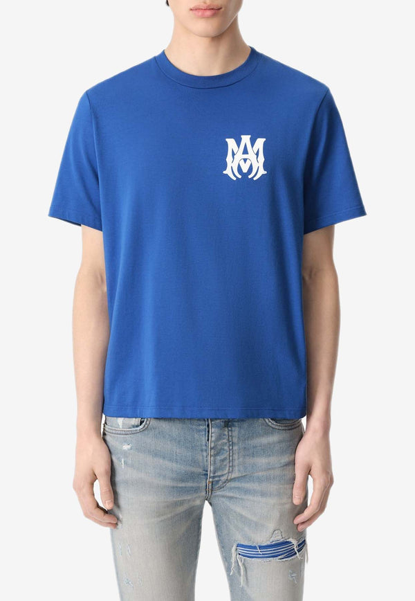 Amiri MA Core Logo Print T-shirt Blue AMJYTE1074BLUE