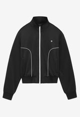 Amiri Logo Zip-Up Track Jacket AMOUTJ1003BLACK