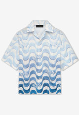 Amiri Staggered Wave Shirt AMSTBW1012LIGHT BLUE