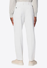 Santaniello Straight-Leg Corduroy Pants White ARECHIDS3421/P_SANTA-01