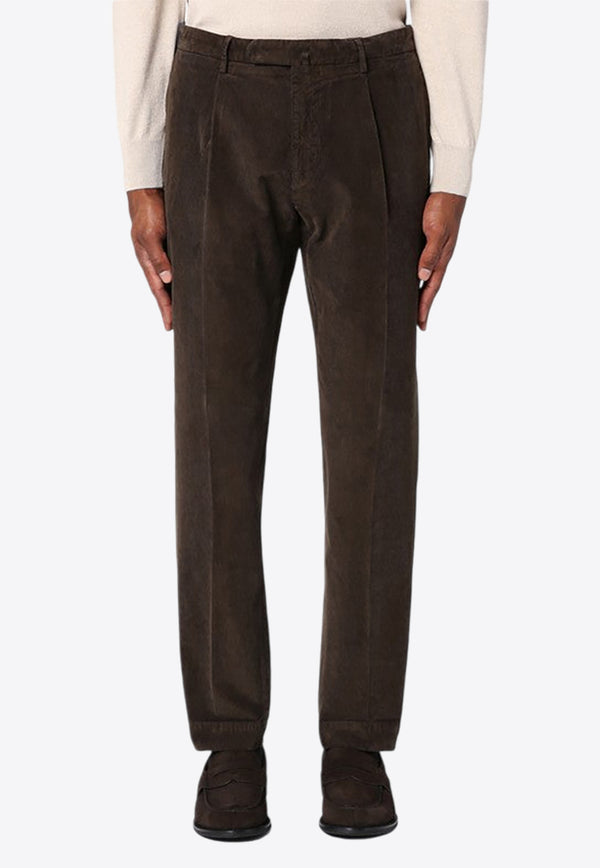 Santaniello Straight-Leg Corduroy Pants Brown ARECHIDSE3406/P_SANTA-58