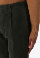 Santaniello Straight-Leg Corduroy Pants Green ARECHIDSE3406/P_SANTA-65