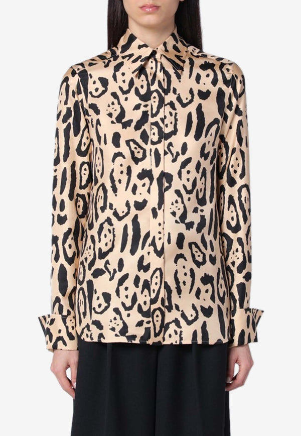 Sportmax Armony Leopard Print Shirt Beige ARMONYCO/Q_SPORM-002