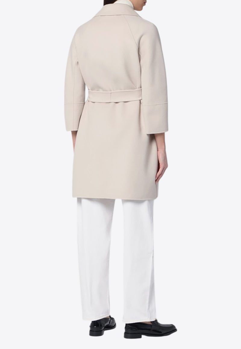 S Max Mara Arona Wool Belted Coat Beige ARONAWO/Q_MAXS-055