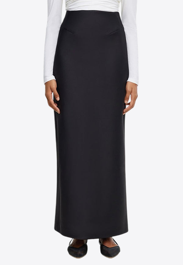 Acler Balderstone High-Rise Maxi Skirt  AS2407174S-F1-BLACKBLACK