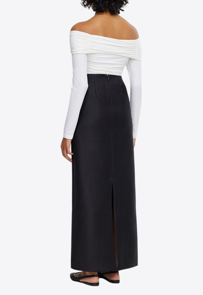 Acler Balderstone High-Rise Maxi Skirt  AS2407174S-F1-BLACKBLACK