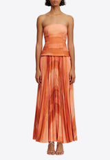 Acler Brayswick Two-Pieces Midi Dress AS2407185D-PRT-MELONWATERCOLOURORANGE