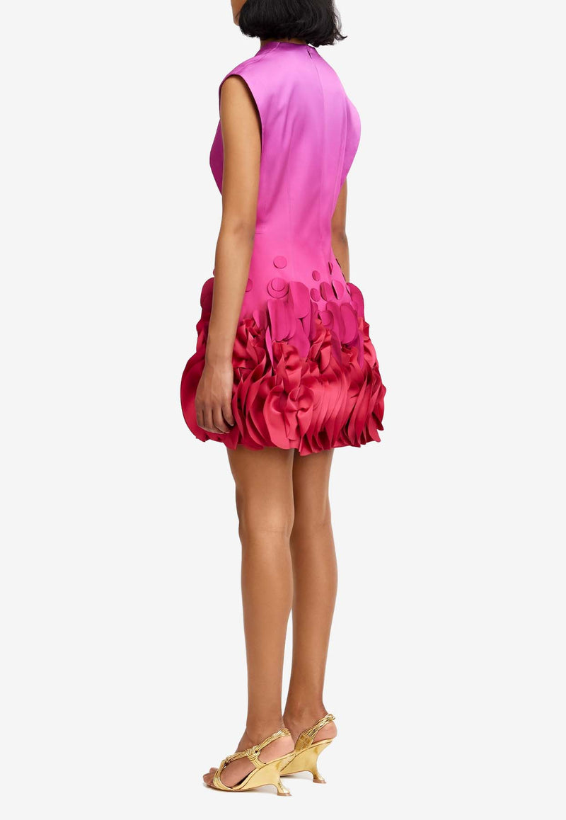 Acler Surrey Satin Ombre Mini Dress Pink AS2410011D-PRT-RASPBERRYOMBREPINK MULTI