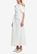 Acler Sudden One-Shoulder Midi Dress White AS2410035D-IVORYWHITE