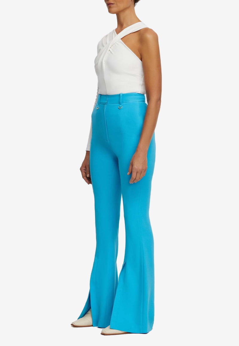 Acler Padworth Flared Pants Blue AS2410088P-F1-AQUABLUE