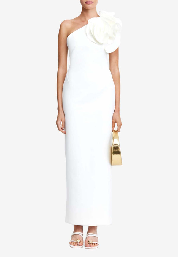 Acler Wynyard One-Shoulder Maxi Dress White AS2410153D-IVORYWHITE