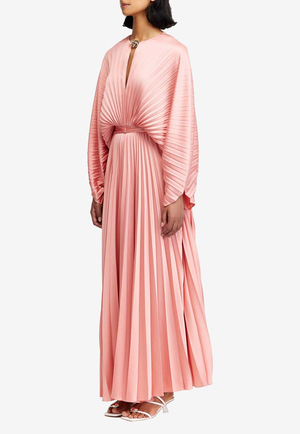 Acler Knightcote Plisse Maxi Dress Pink AS2410186D-ROUGEPINK