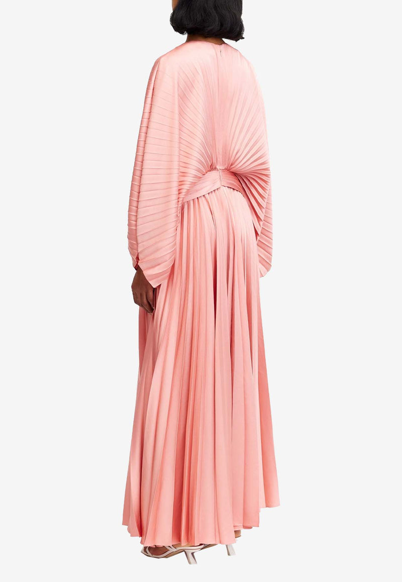 Acler Knightcote Plisse Maxi Dress Pink AS2410186D-ROUGEPINK