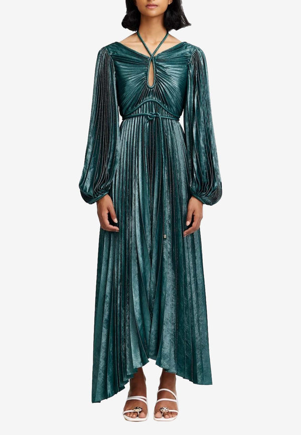 Acler Lanesfield Metallic Maxi Dress Emerald AS2410187D-EMERALDMETALLICGREEN