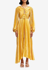 Acler Lanesfield Metallic Maxi Dress Gold AS2410187D-HONEYGOLD METALLICGOLD