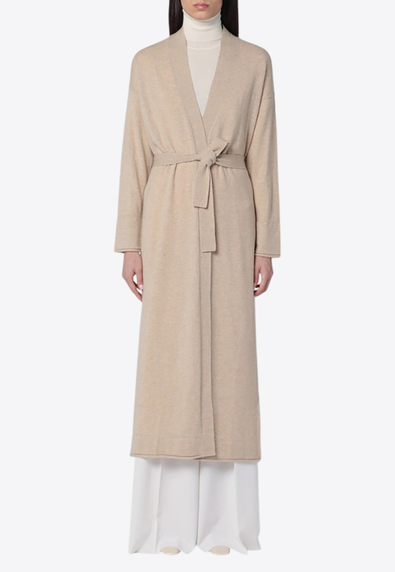 Max Mara Asbuurg Long Cashmere Belted Cardigan Beige ASBUURGWO/Q_MAXM-002